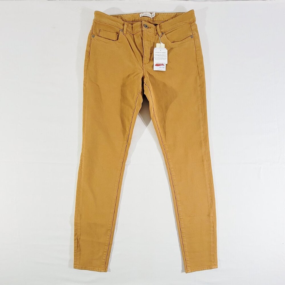 NWT LL BEAN Womens 10 (Actual 31" x 30") Premium Skinny Jeans Stretch Camel $89